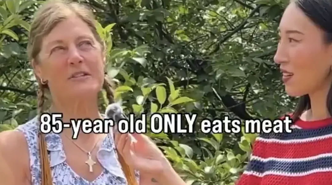 Astonishing Meat Eating 85 Year Old!